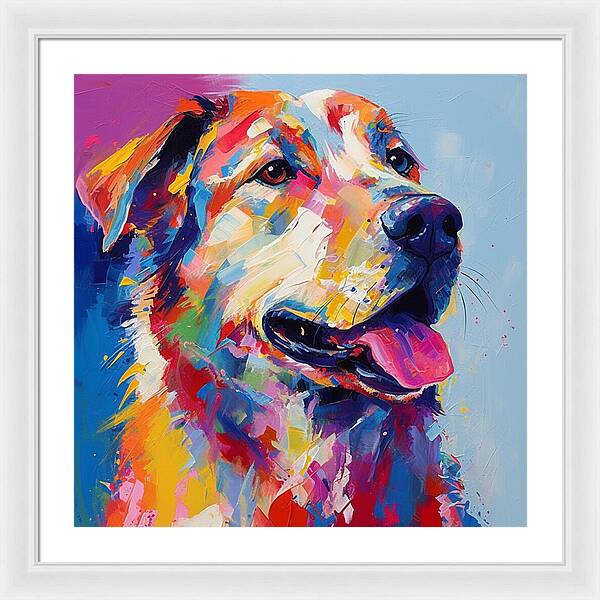 Colorful K9 - Framed Print