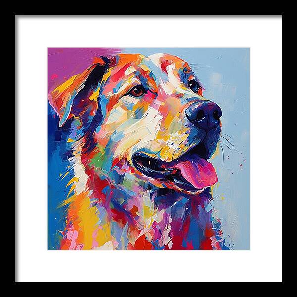 Colorful K9 - Framed Print
