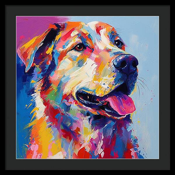 Colorful K9 - Framed Print