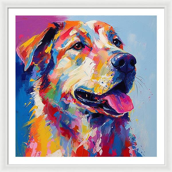 Colorful K9 - Framed Print