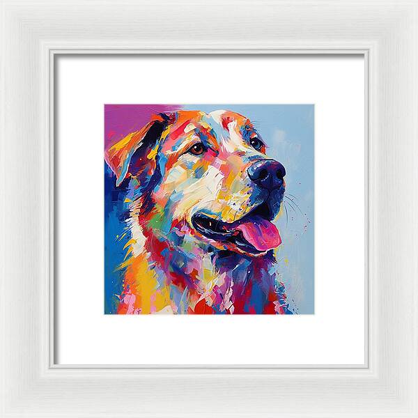Colorful K9 - Framed Print
