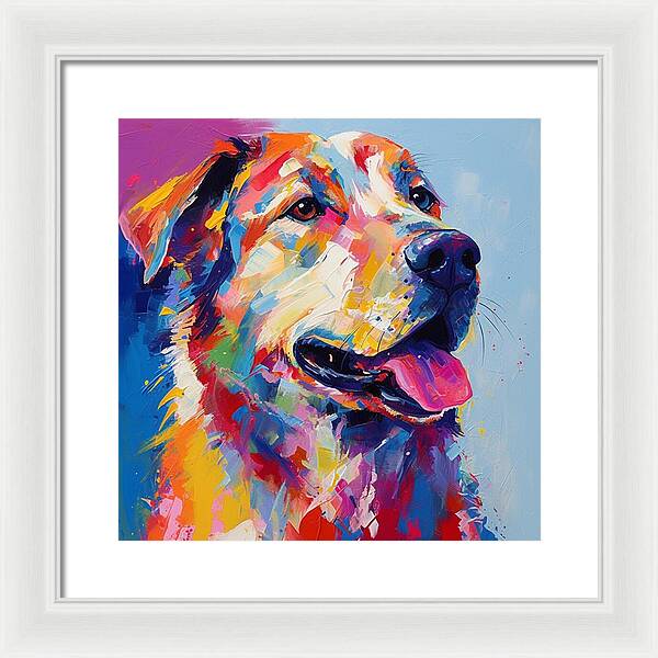 Colorful K9 - Framed Print