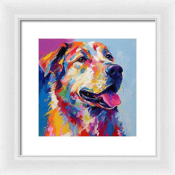 Colorful K9 - Framed Print
