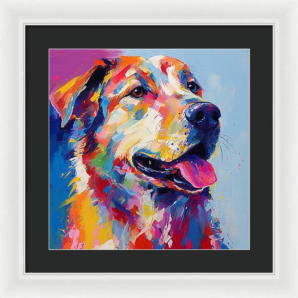 Colorful K9 - Framed Print