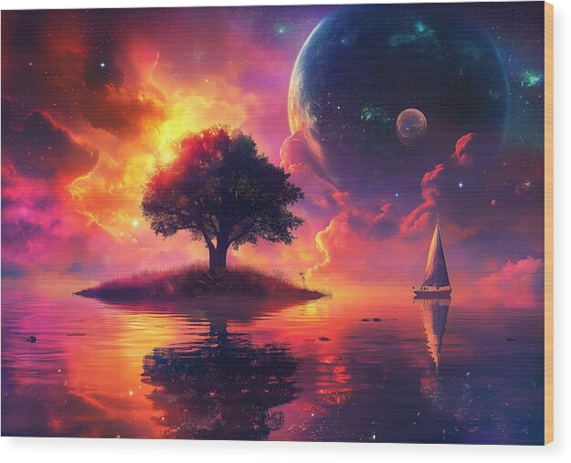 Cosmic Dawn - Wood Print