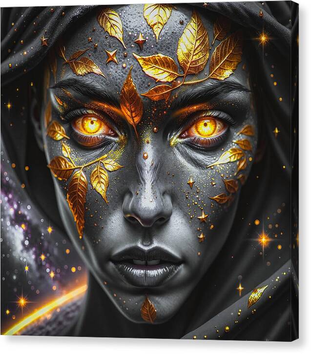 Cosmic Divinity Dark - Canvas Print
