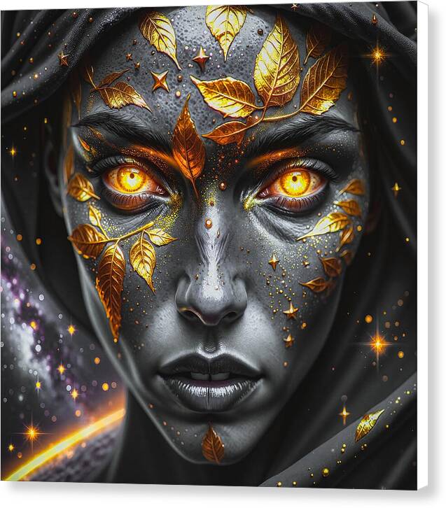Cosmic Divinity Dark - Canvas Print