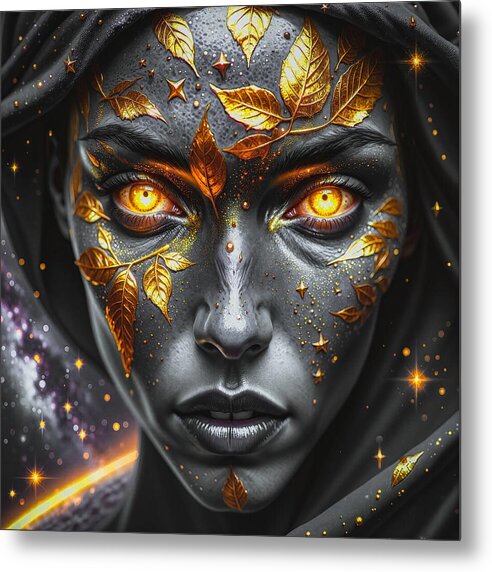 Cosmic Divinity Dark - Metal Print