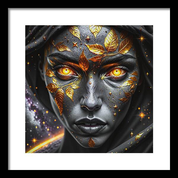 Cosmic Divinity Dark - Framed Print