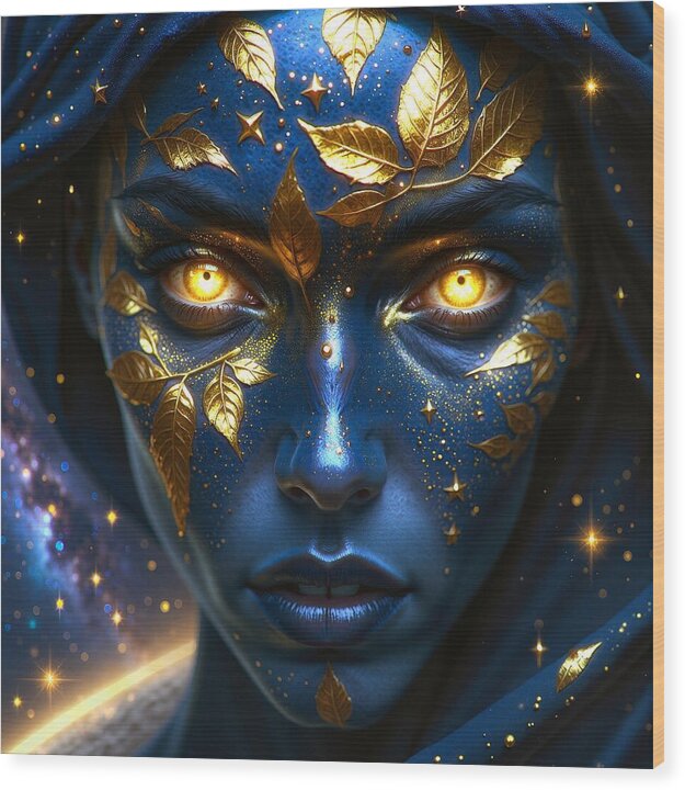 Cosmic Divinity - Wood Print