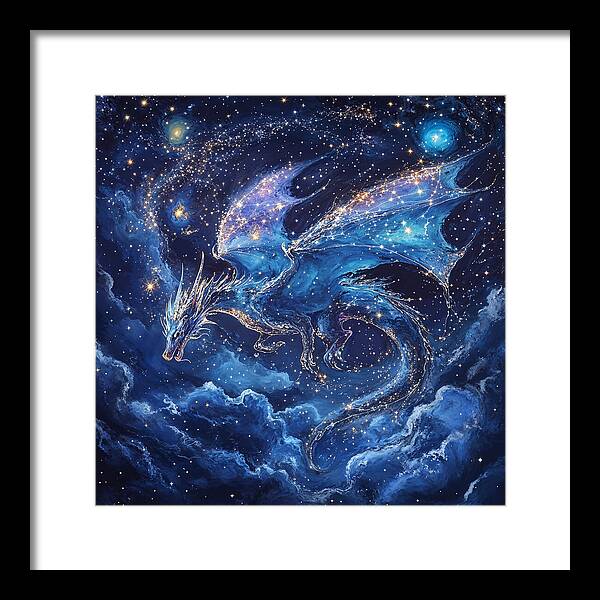 Cosmic Dragon - Framed Print