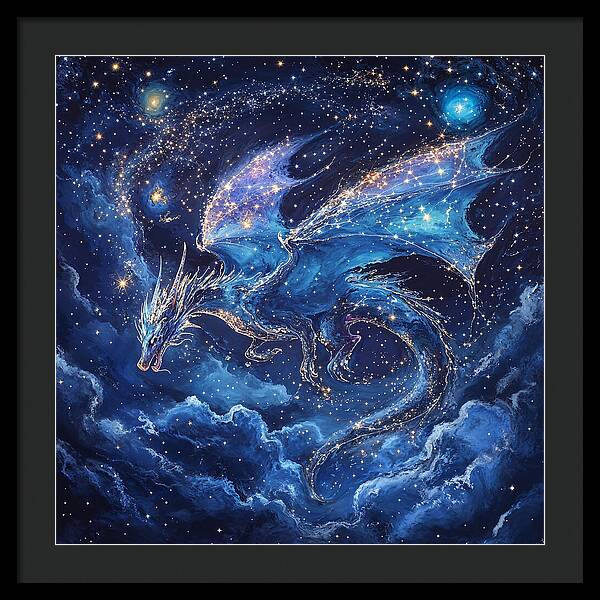 Cosmic Dragon - Framed Print