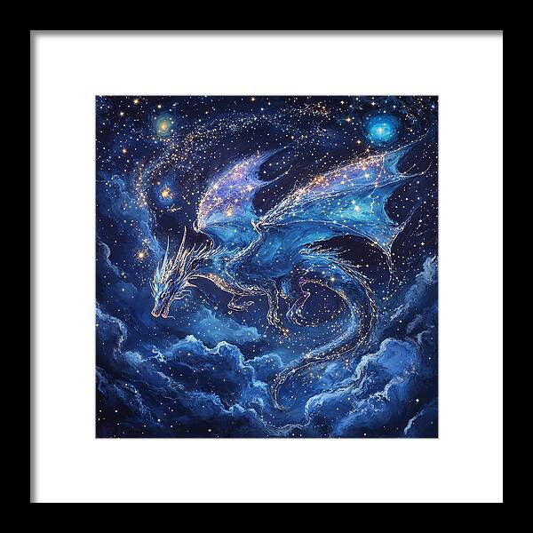 Cosmic Dragon - Framed Print