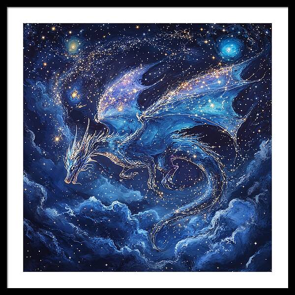 Cosmic Dragon - Framed Print