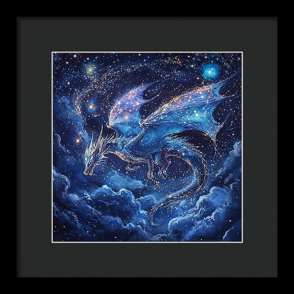 Cosmic Dragon - Framed Print