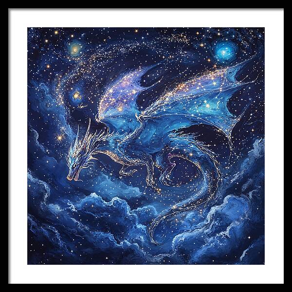 Cosmic Dragon - Framed Print