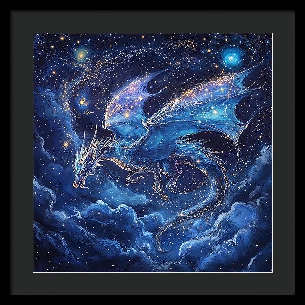 Cosmic Dragon - Framed Print