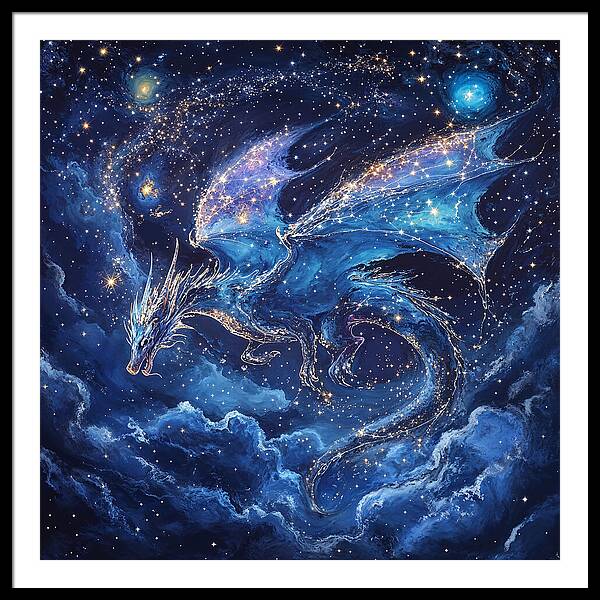 Cosmic Dragon - Framed Print
