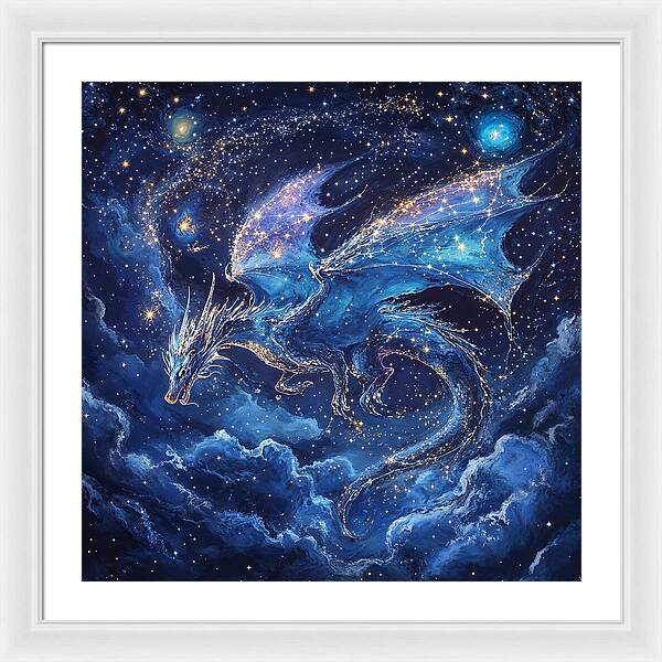 Cosmic Dragon - Framed Print