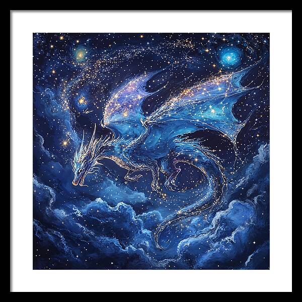 Cosmic Dragon - Framed Print