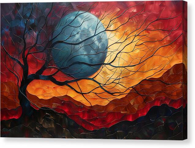 Crimson Horizons - Canvas Print