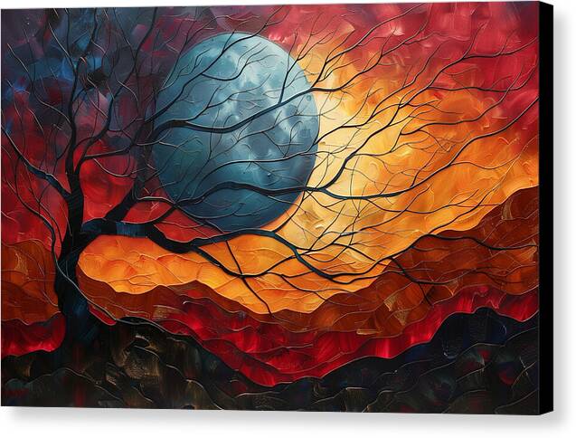 Crimson Horizons - Canvas Print
