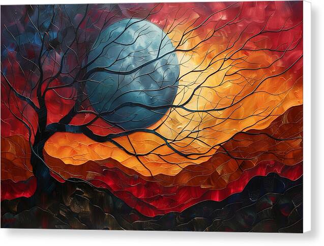 Crimson Horizons - Canvas Print