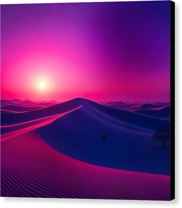 Crimson Mirage - Canvas Print