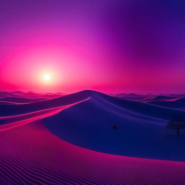 Crimson Mirage - Art Print