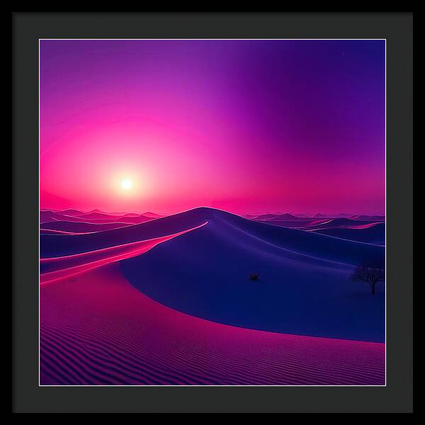 Crimson Mirage - Framed Print