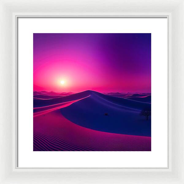 Crimson Mirage - Framed Print