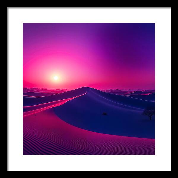 Crimson Mirage - Framed Print