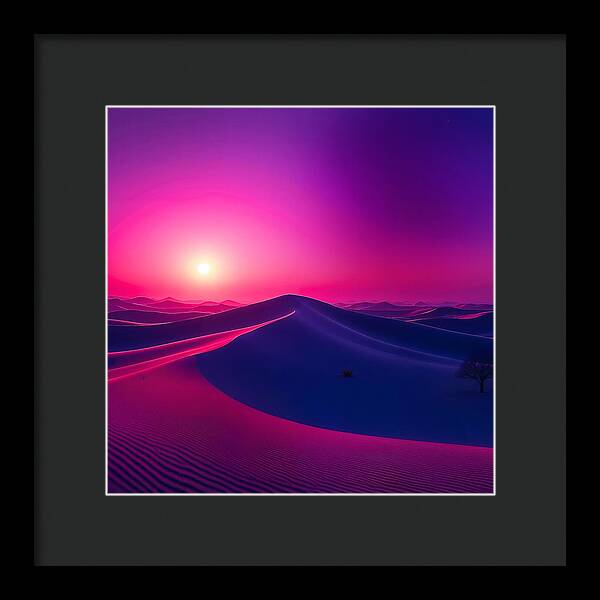 Crimson Mirage - Framed Print