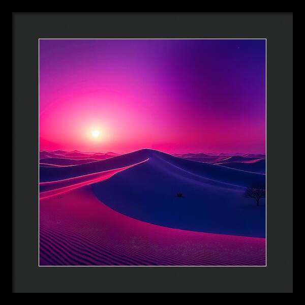 Crimson Mirage - Framed Print