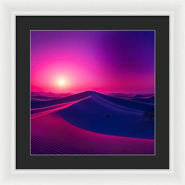 Crimson Mirage - Framed Print
