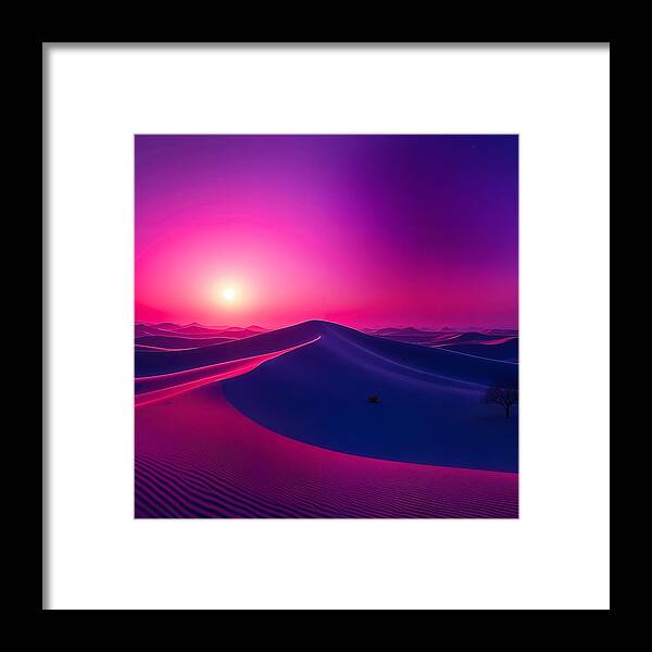 Crimson Mirage - Framed Print