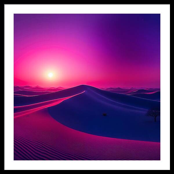 Crimson Mirage - Framed Print