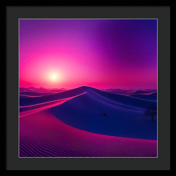 Crimson Mirage - Framed Print