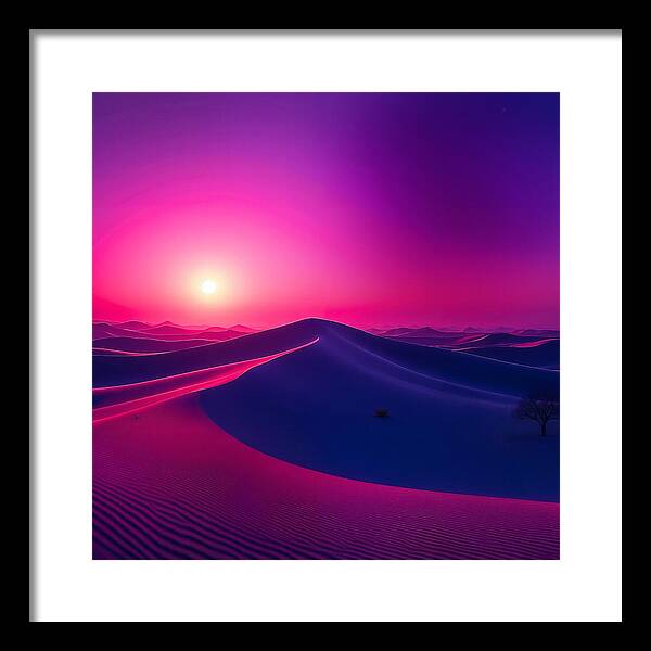 Crimson Mirage - Framed Print