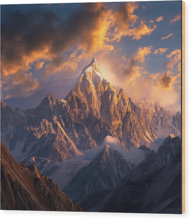 Crown of the Rockies - Wood Print