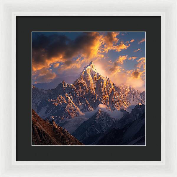 Crown of the Rockies - Framed Print