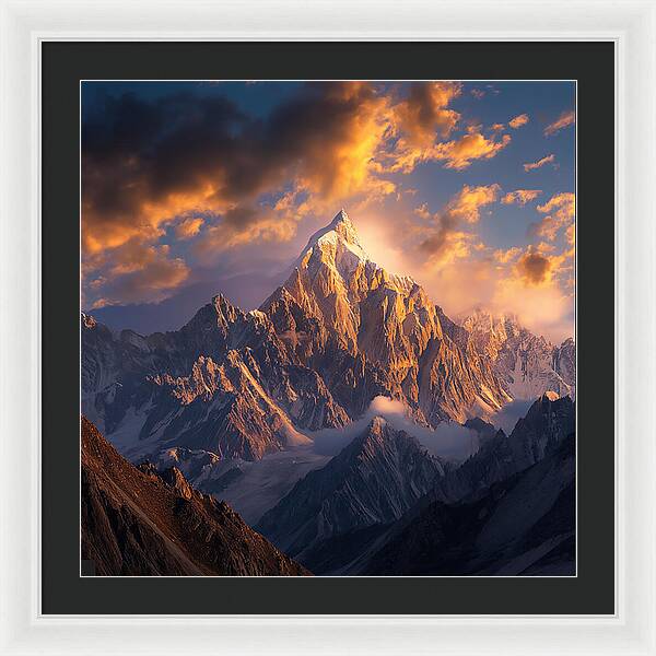 Crown of the Rockies - Framed Print