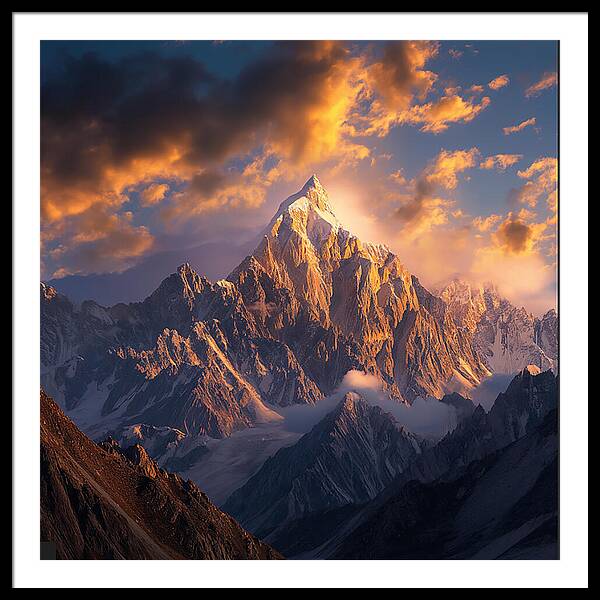 Crown of the Rockies - Framed Print