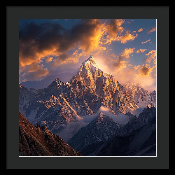 Crown of the Rockies - Framed Print