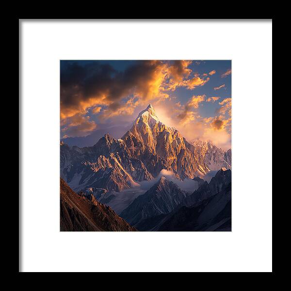 Crown of the Rockies - Framed Print