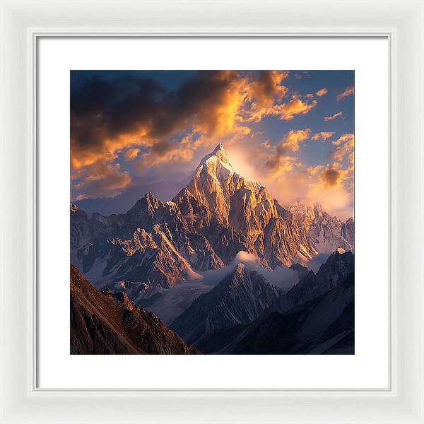 Crown of the Rockies - Framed Print