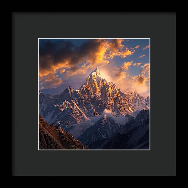 Crown of the Rockies - Framed Print