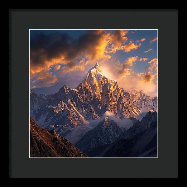 Crown of the Rockies - Framed Print