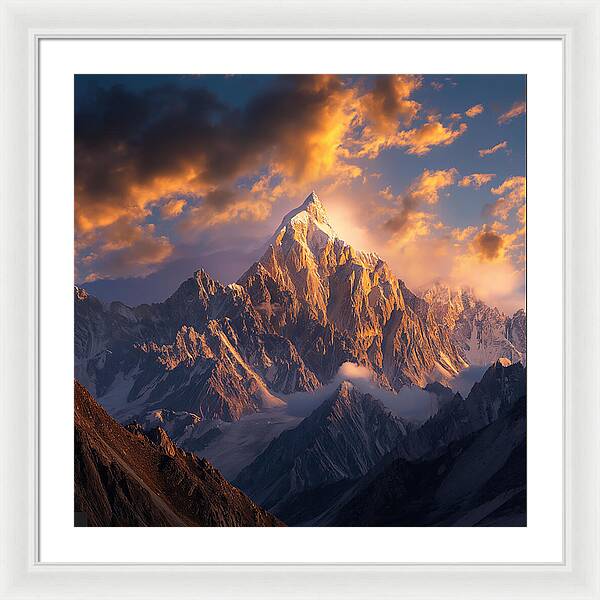 Crown of the Rockies - Framed Print