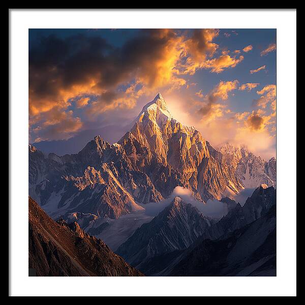 Crown of the Rockies - Framed Print